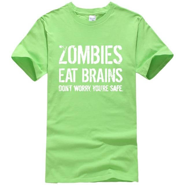 Zombies Eat Brains Funny T-shirt - MaviGadget