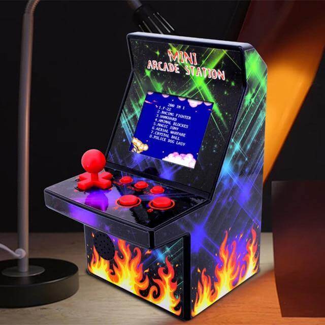 8-Bit Mini Arcade Games WITH Built-in 200 Classic Games - MaviGadget
