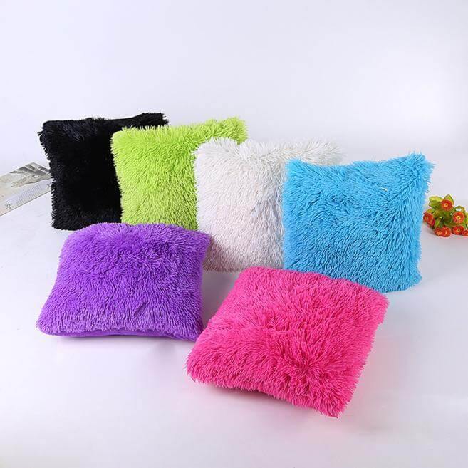 Puffy Fuzzy Hairy Pillow Cases - MaviGadget