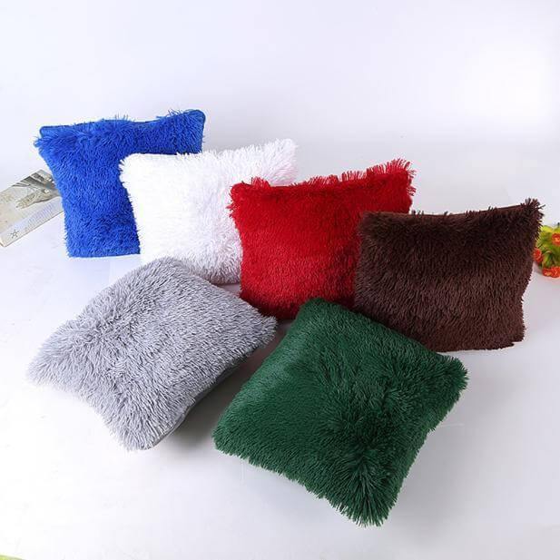Puffy Fuzzy Hairy Pillow Cases - MaviGadget