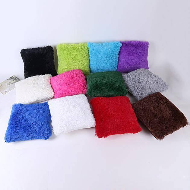 Puffy Fuzzy Hairy Pillow Cases - MaviGadget