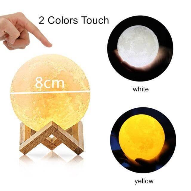 3D Moon Night Lamp - MaviGadget