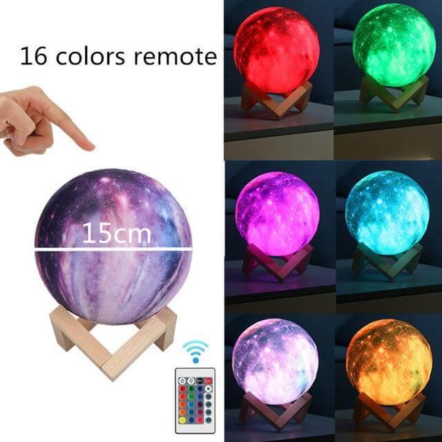 3D Moon Night Lamp - MaviGadget