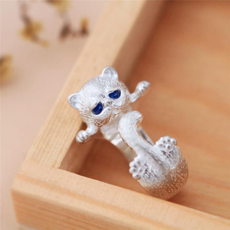 Cat Zirconia Ring - MaviGadget