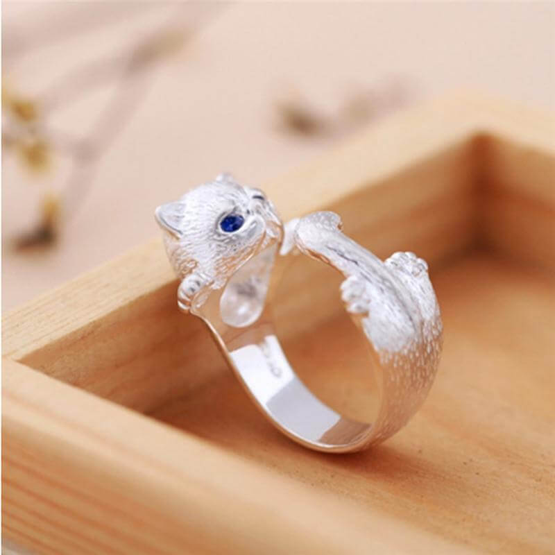 Cat Zirconia Ring - MaviGadget