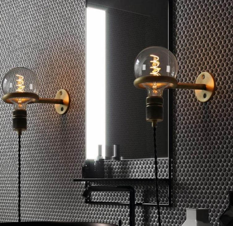 Nordic Retro Ring Sconce Mirror Wall Lamp - MaviGadget