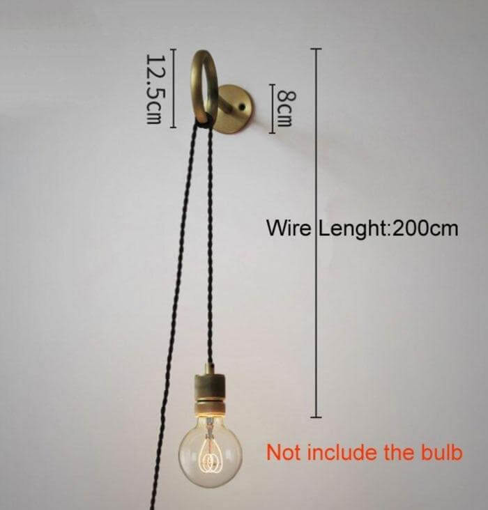 Nordic Retro Ring Sconce Mirror Wall Lamp - MaviGadget