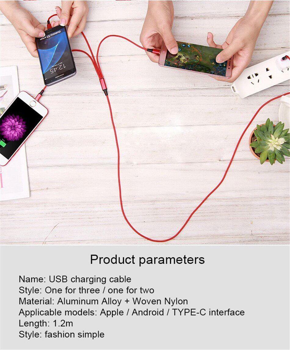 3 in 1 Phone Charger - MaviGadget
