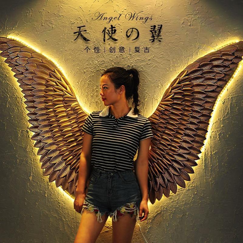 Iron Angel Wings Wall Decor - MaviGadget