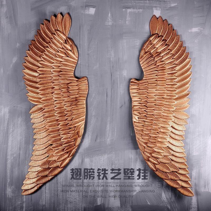 Iron Angel Wings Wall Decor - MaviGadget