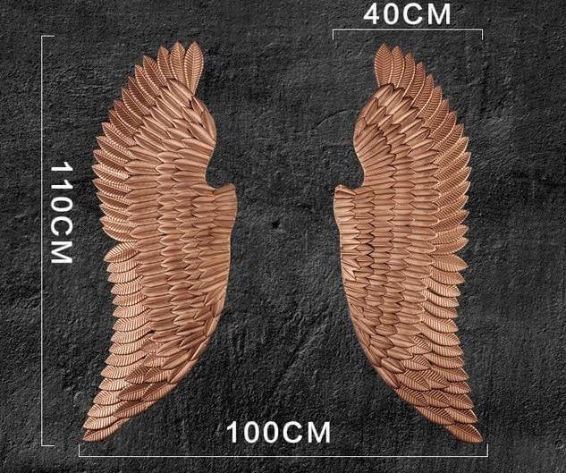 Iron Angel Wings Wall Decor - MaviGadget