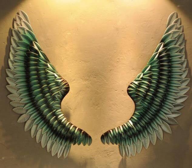 Iron Angel Wings Wall Decor - MaviGadget