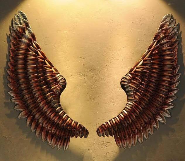 Iron Angel Wings Wall Decor - MaviGadget