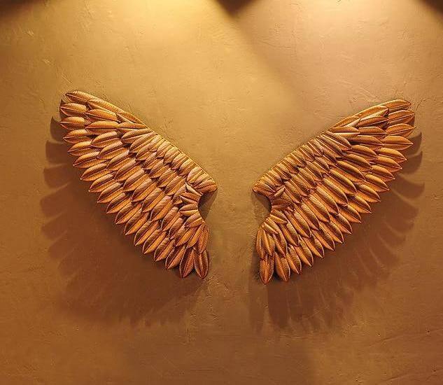 Iron Angel Wings Wall Decor - MaviGadget