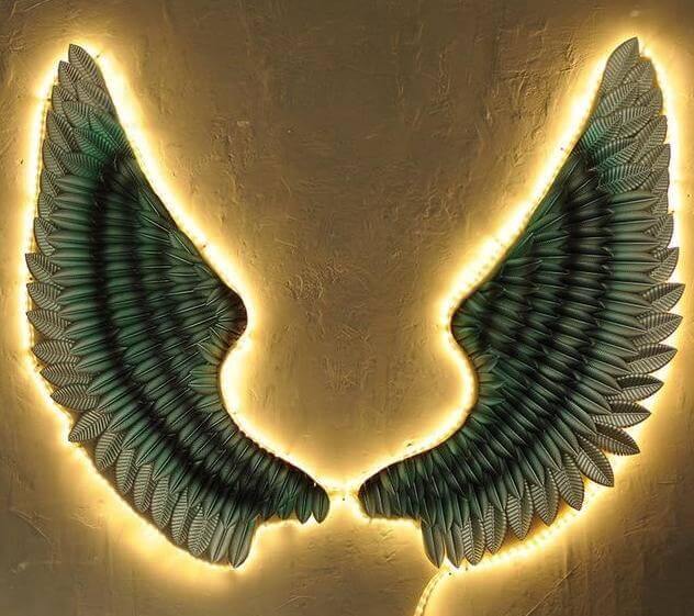 Iron Angel Wings Wall Decor - MaviGadget