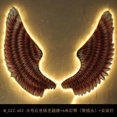 Iron Angel Wings Wall Decor - MaviGadget