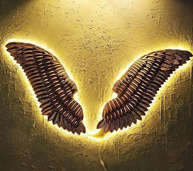 Iron Angel Wings Wall Decor - MaviGadget