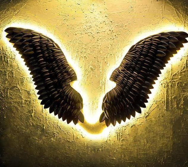 Iron Angel Wings Wall Decor - MaviGadget