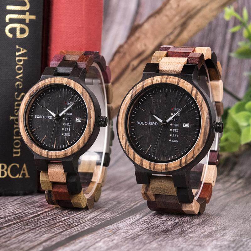 Handmade Wood Colorful Watch - MaviGadget