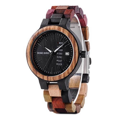 Handmade Wood Colorful Watch - MaviGadget