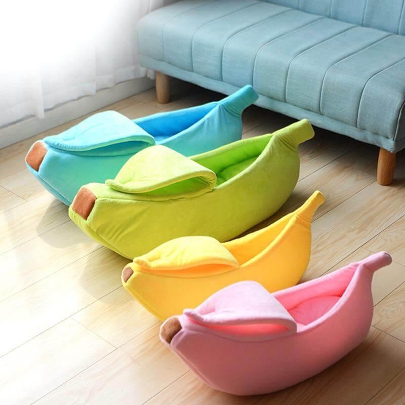 4 Colors Cute Banana Peel Cat House - MaviGadget