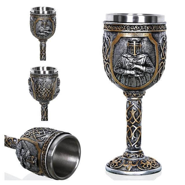 Stainless Steel Skull Gothic Goblet Cocktail Glass - MaviGadget