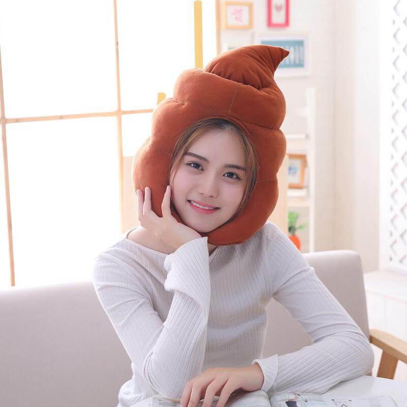 Poop Head Plush Pillow - MaviGadget