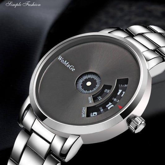 Stainless Steel Unique Style Business Men Watch - MaviGadget