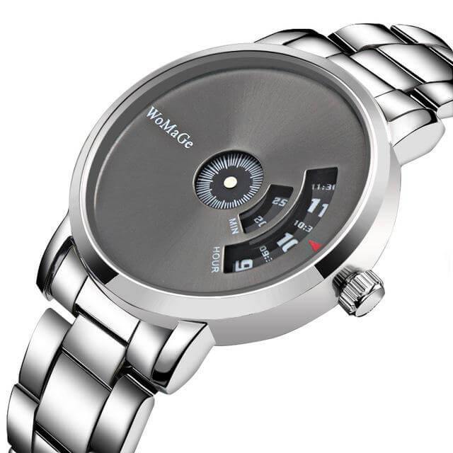 Stainless Steel Unique Style Business Men Watch - MaviGadget