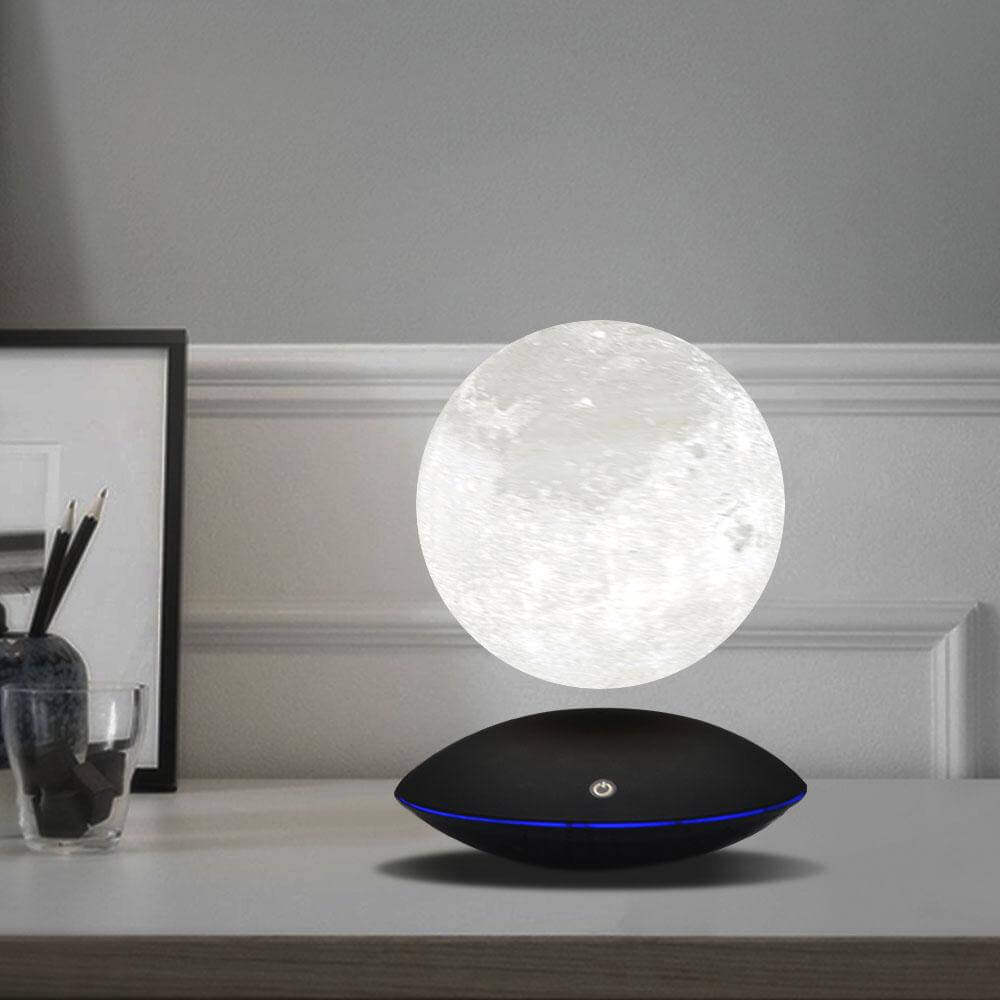 Magnetic Levitating 360 Rotating Moon Night Lamp - MaviGadget