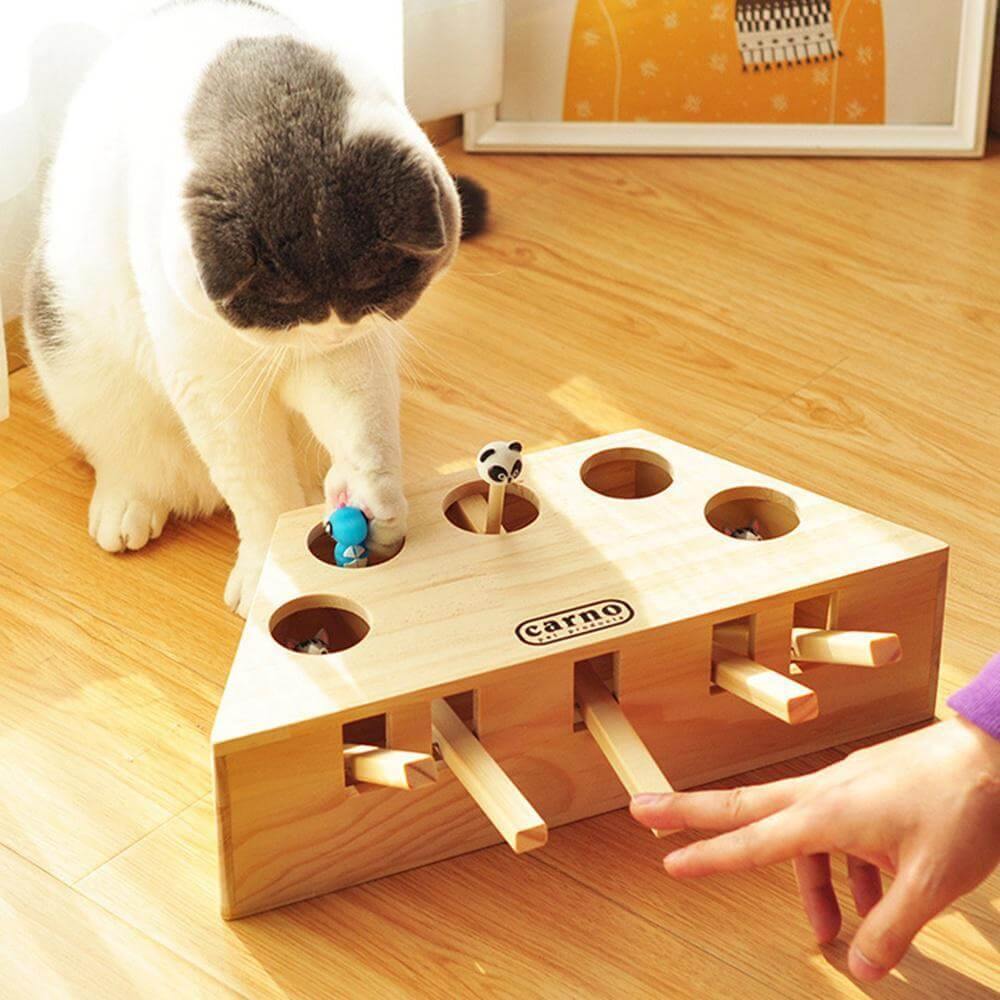 Interactive Catch Mouse Game Machine Tease Cat Toys - MaviGadget