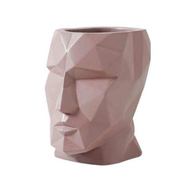 Nordic Style Modeling Geometric Lines People Face Vase Home Modern Decoration - MaviGadget