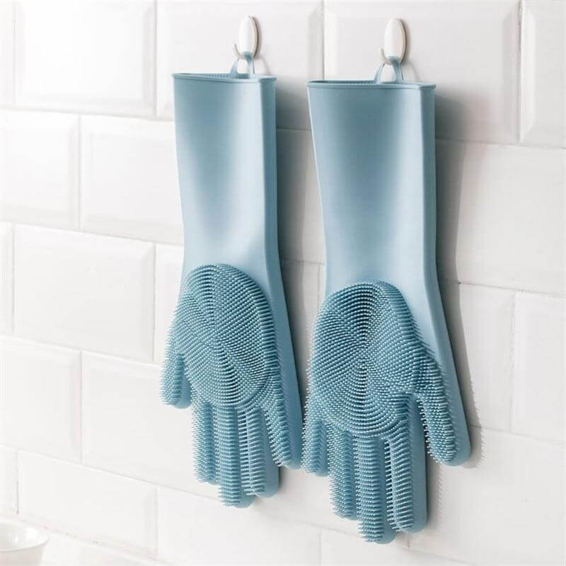 Non-Slip Magic Silicone Cleaning Gloves - MaviGadget