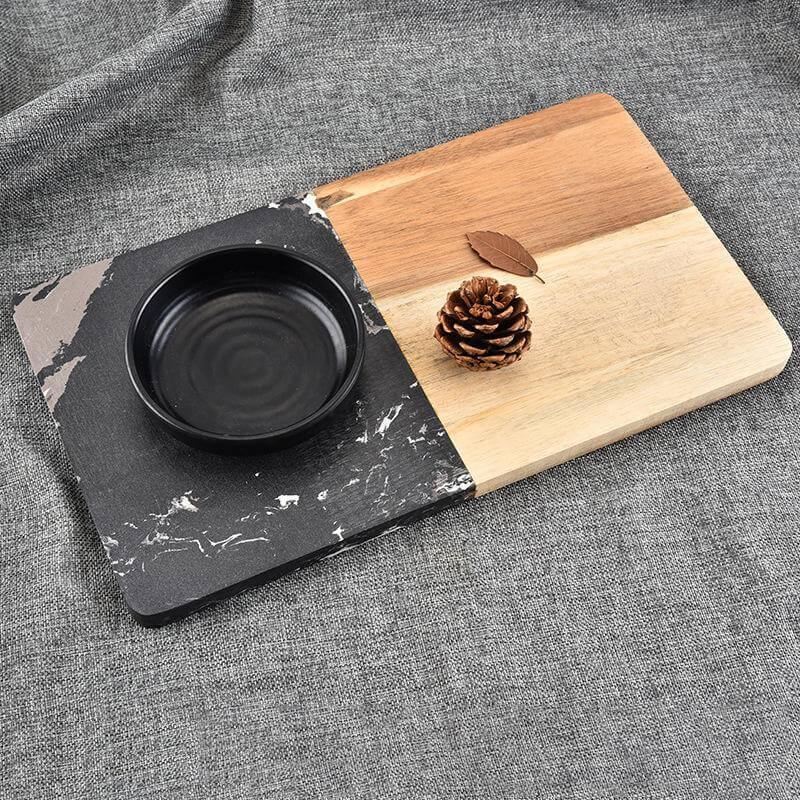 Marble & Acacia Wood Cutting Board - MaviGadget