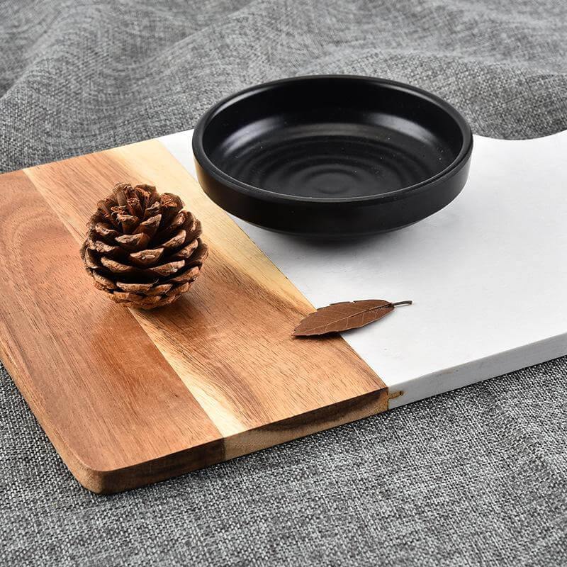 Marble & Acacia Wood Cutting Board - MaviGadget