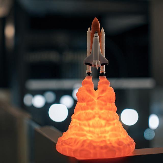 3D Print Space Shuttle Night  Lamp - MaviGadget