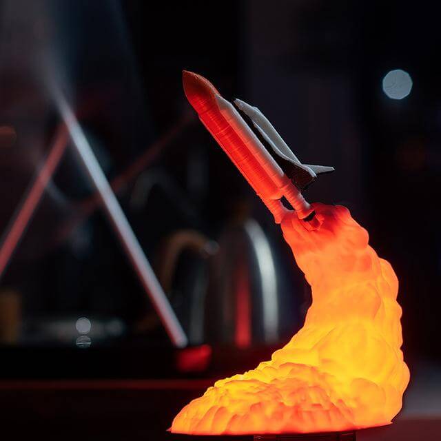 3D Print Space Shuttle Night  Lamp - MaviGadget