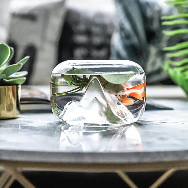Creative Transparent Snow Mountain Fish Aquariums - MaviGadget