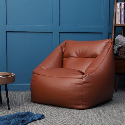 Lazy Sofa Leather Bean Bag - MaviGadget