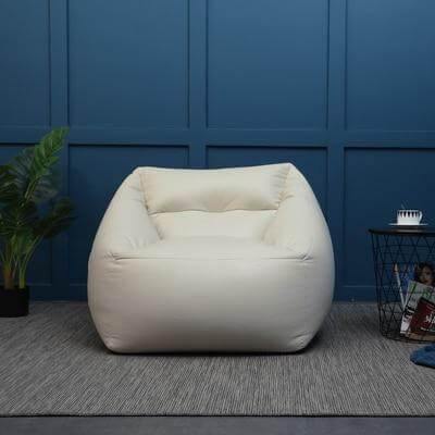 Lazy Sofa Leather Bean Bag - MaviGadget