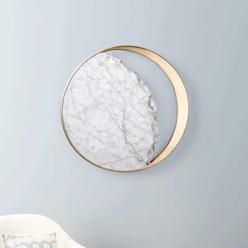 Waning Gibbous Moon Led Marble Wall Lamp - MaviGadget