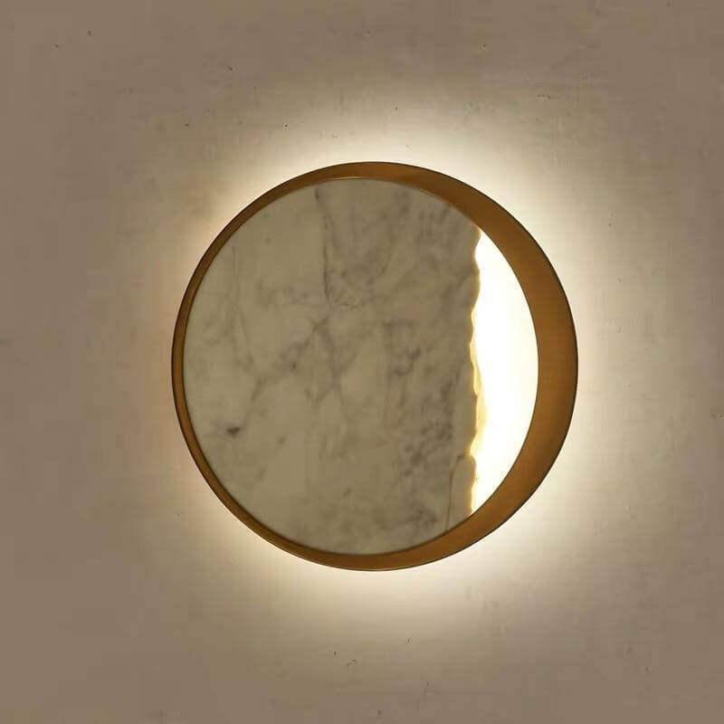 Waning Gibbous Moon Led Marble Wall Lamp - MaviGadget