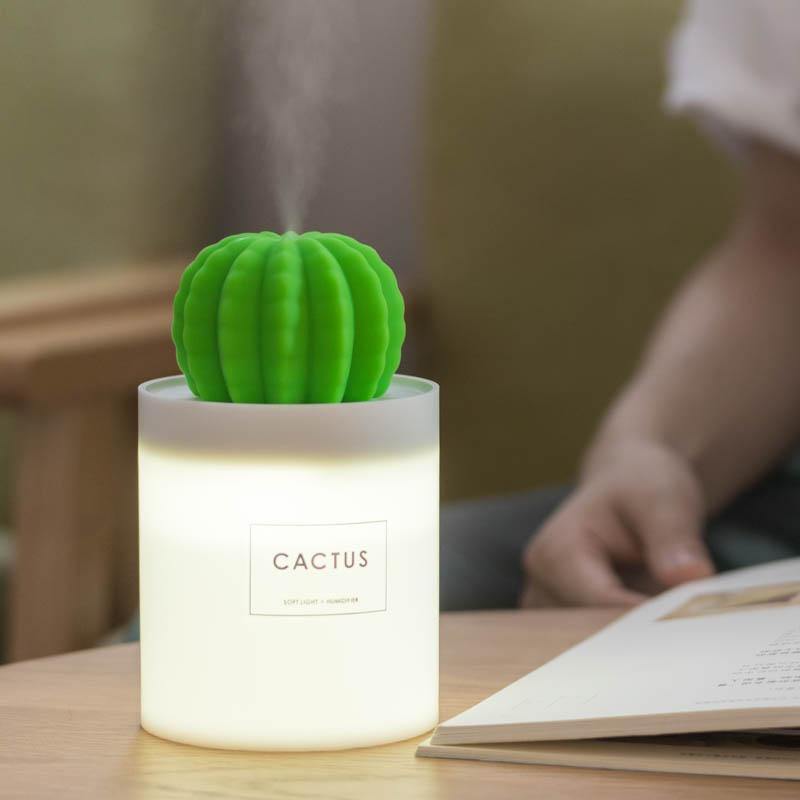 Cactus Ultrasonic Aromatherapy Humidifier - MaviGadget