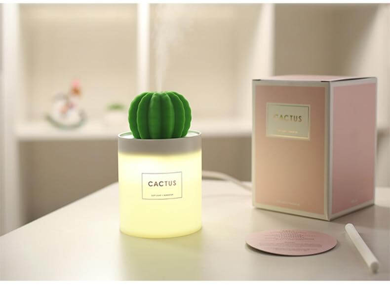 Cactus Ultrasonic Aromatherapy Humidifier - MaviGadget