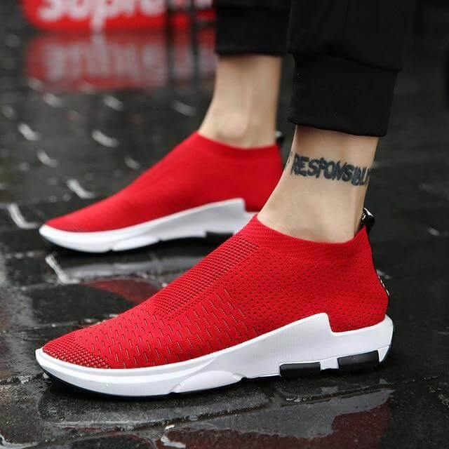 Breathable Wear-Resisting Knitted Men Shoes - MaviGadget