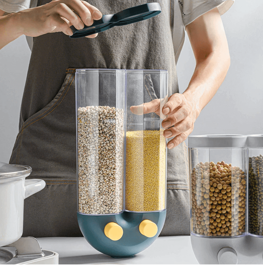 Wall-Mounted Automatic Kitchen Grain Rice Storage Tank - MaviGadget
