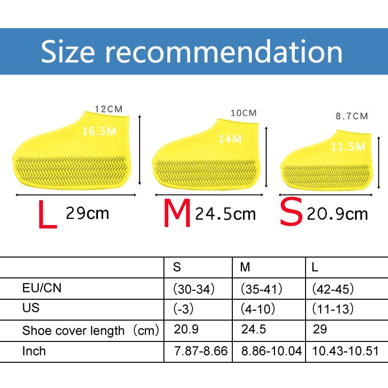 2pcs Waterproof Reusable Silicone Shoe Cover - MaviGadget