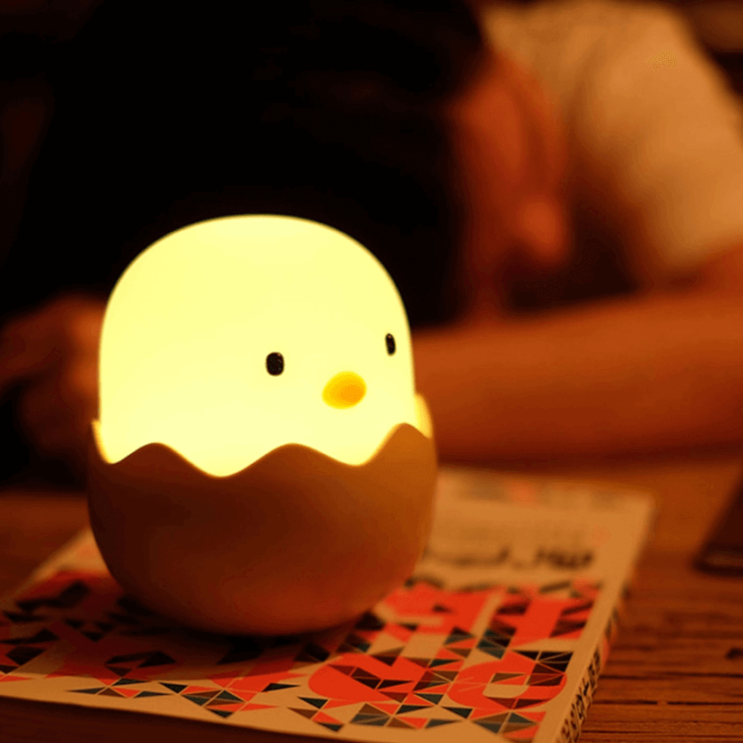 Rechargeable Silicone Chicken Egg Led Night Touch Lamp - MaviGadget
