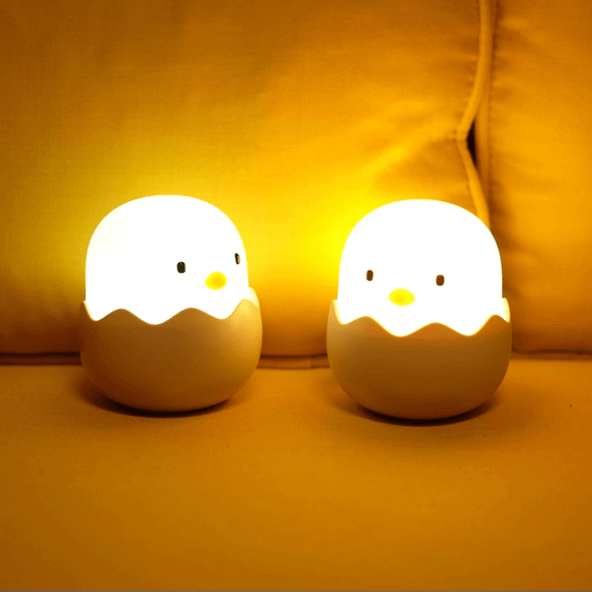 Rechargeable Silicone Chicken Egg Led Night Touch Lamp - MaviGadget
