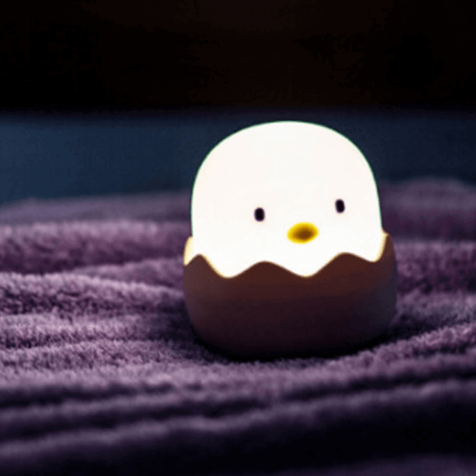 Rechargeable Silicone Chicken Egg Led Night Touch Lamp - MaviGadget